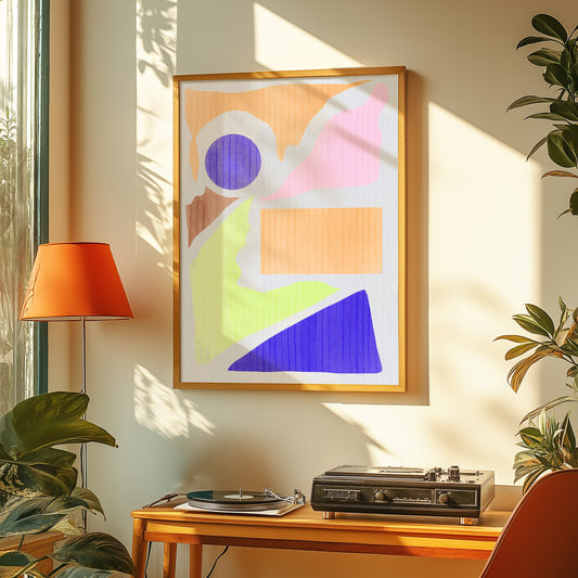 MARKER BIG SHAPES POSTER