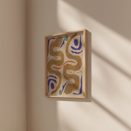 Double Snakes Poster