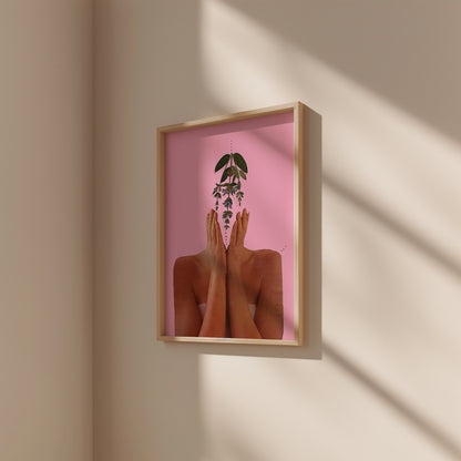 GIRL + PLANT POSTER